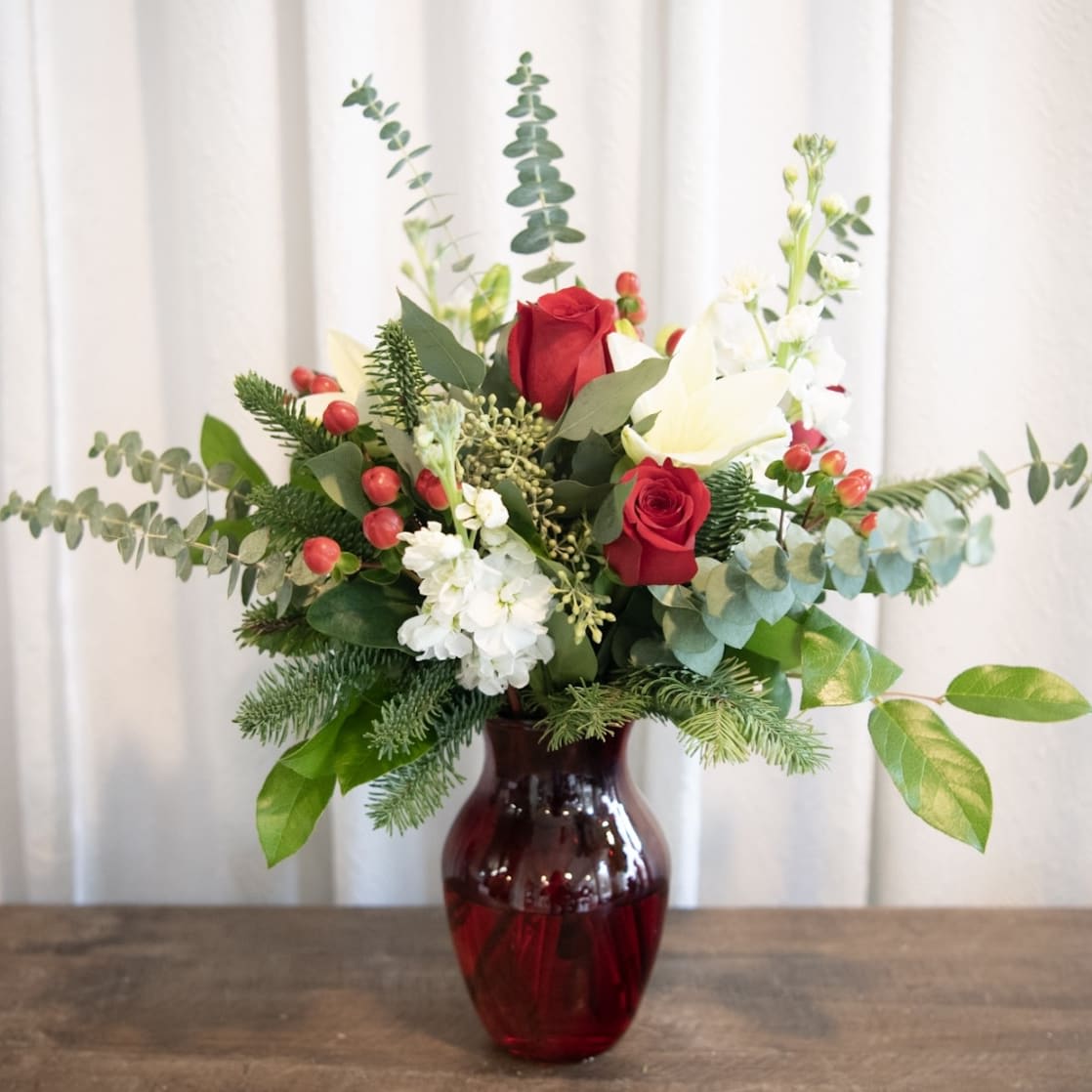 Candy Cane Dreams Flower Bouquet