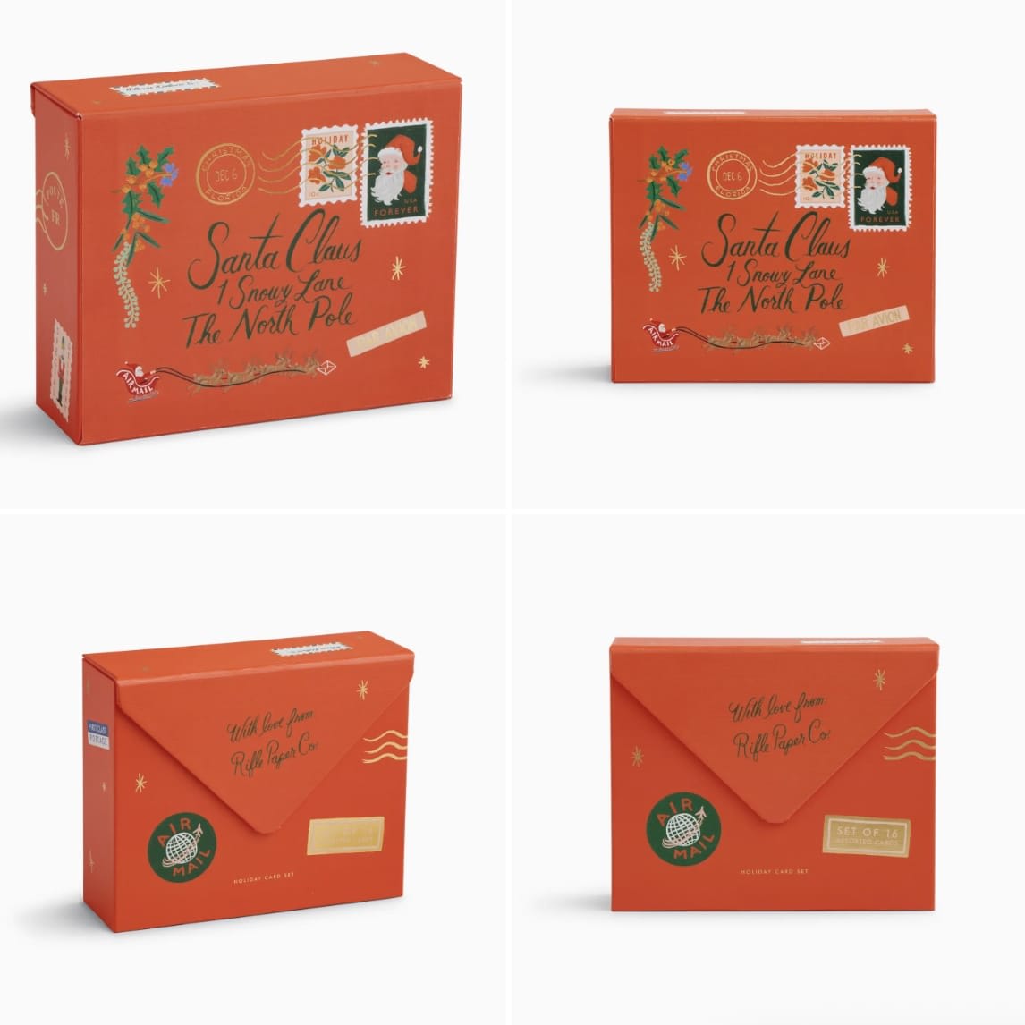 Holiday Wishes Essentials Assorted Card Box, 16 Cards Flower Bouquet