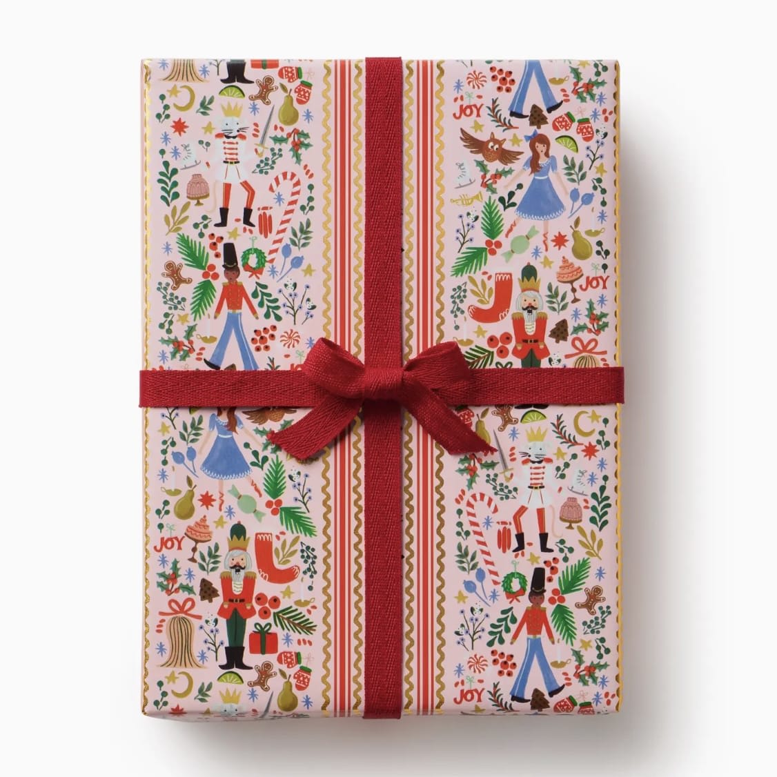 Holly Jolly Nutcracker Continuous Wrapping Roll Flower Bouquet