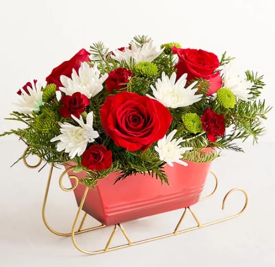 Dashing Through The Snow Flower Bouquet