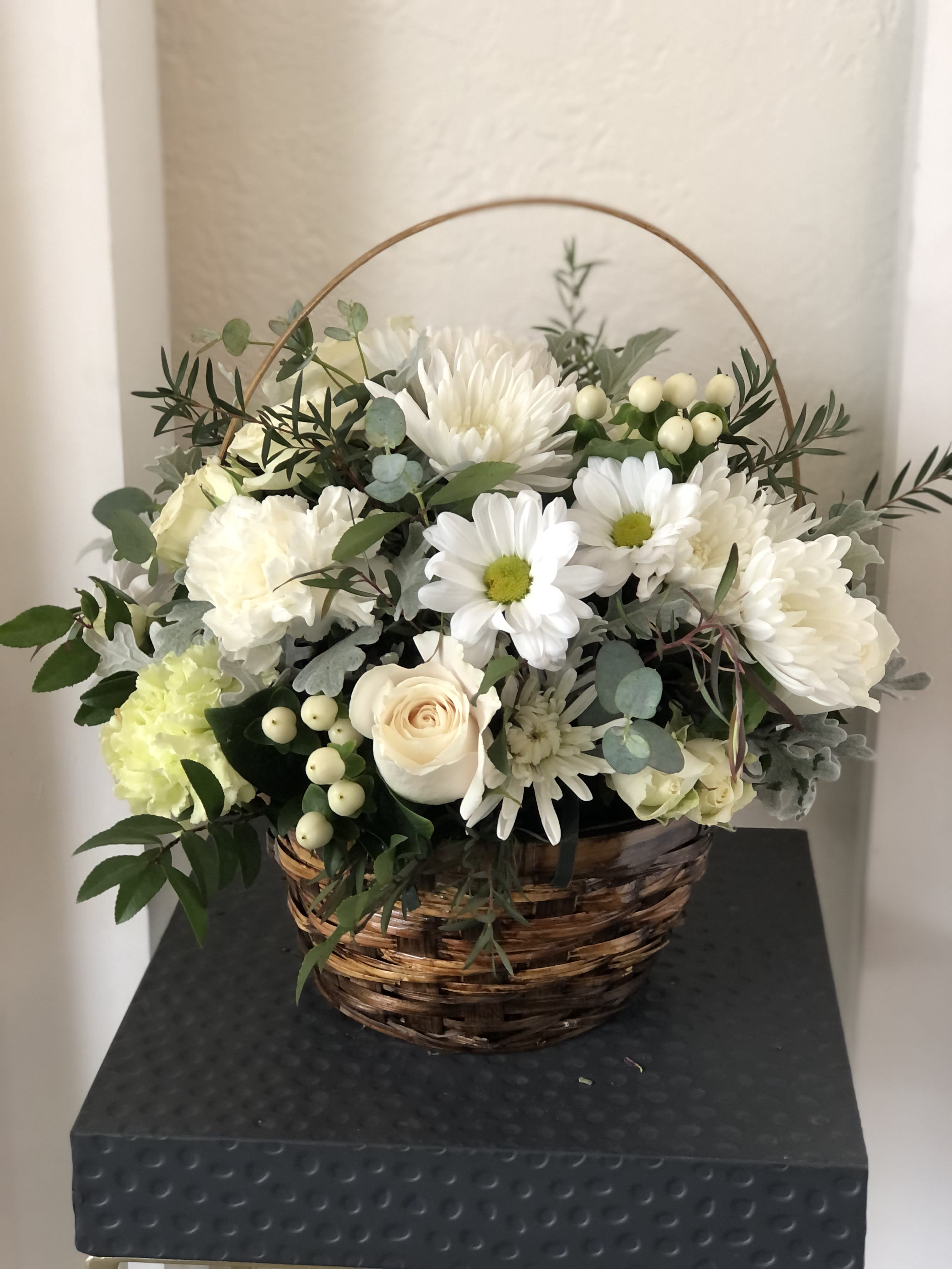white basket