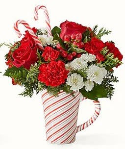 Peppermint Swirl Mug 2025 Flower Bouquet