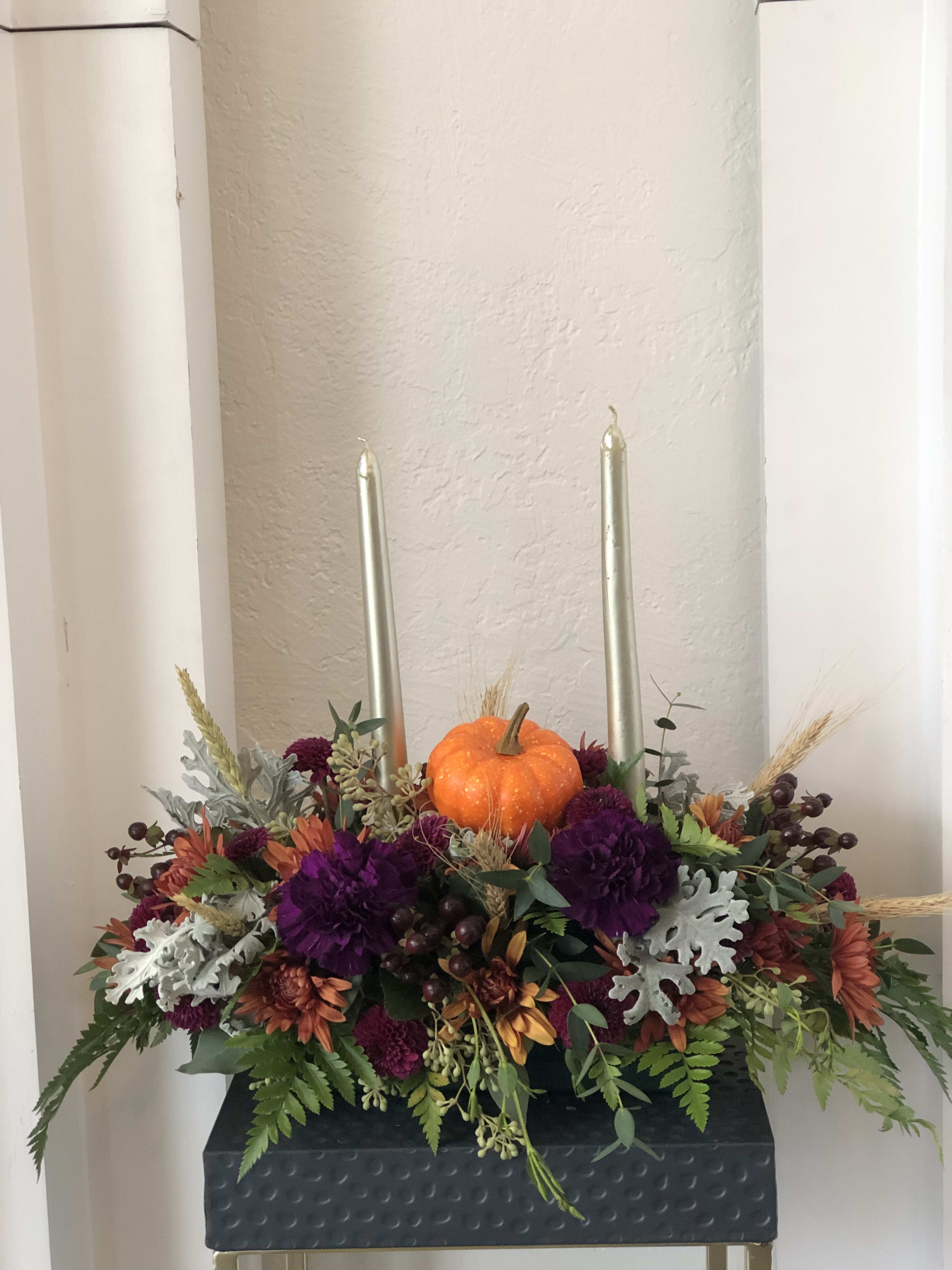 2 candle centerpiece