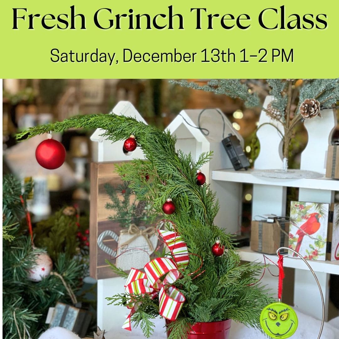 Fresh Grinch Tree Workshop Flower Bouquet