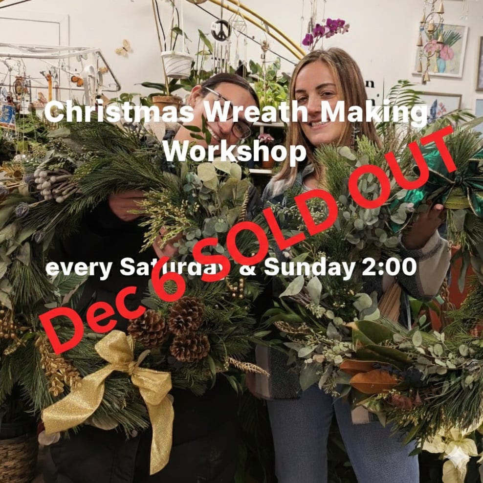 Wreath Making Workshop Dec 6 Flower Bouquet