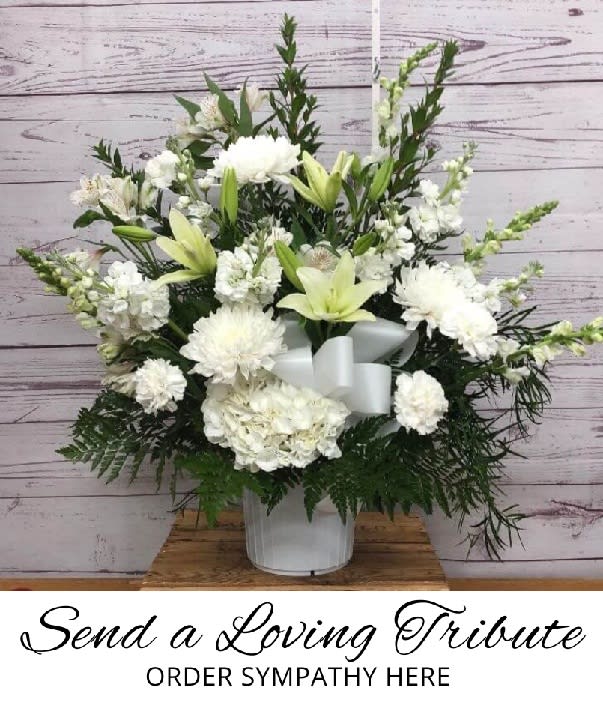 Sympathy Flowers Floral Arrangements Urn Casket Plants Stones Angels Gifts Edwardsville IL Flower Delivery, Alton IL Flower Delivery Same Day