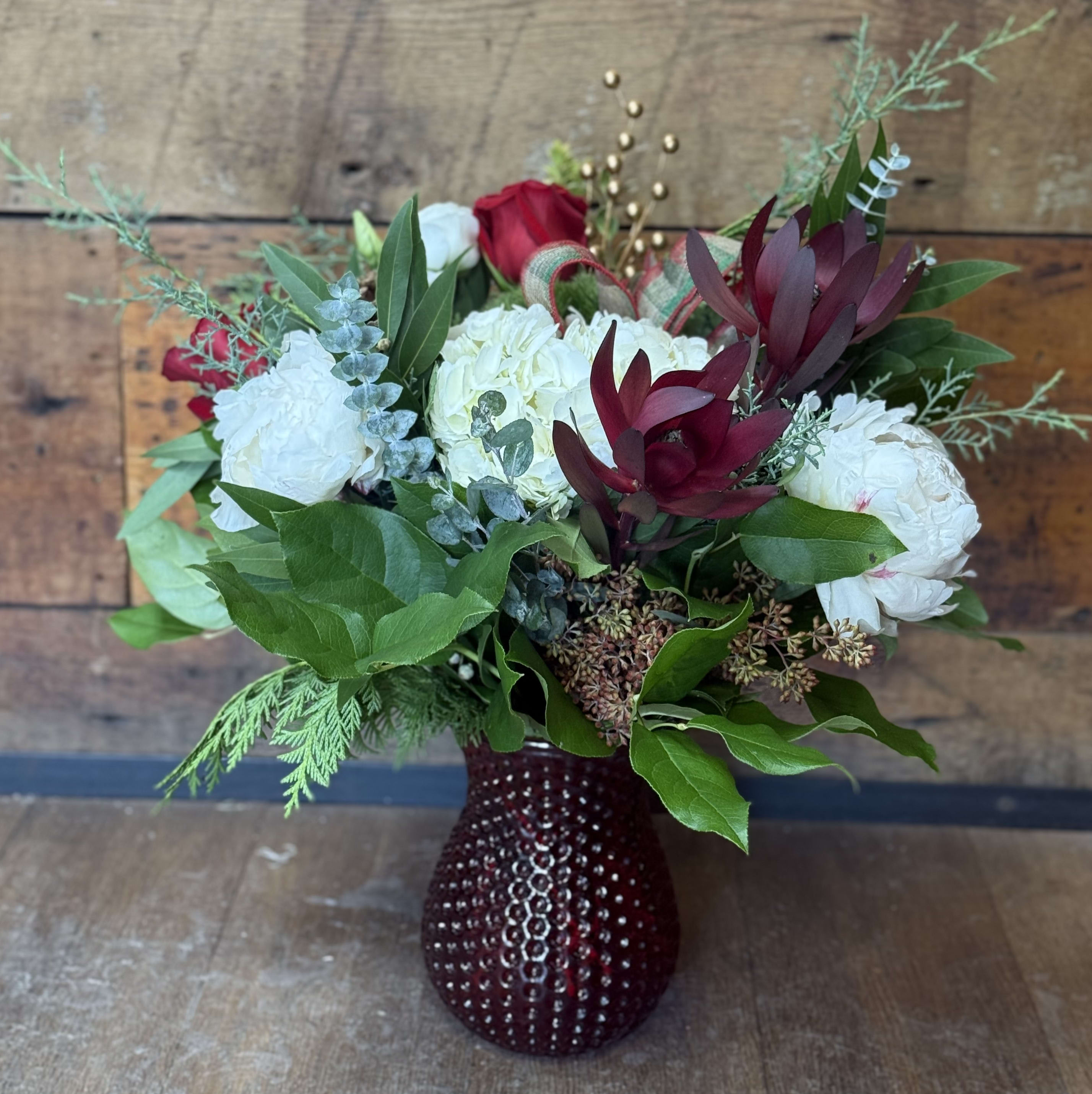 Christmas Spirit Vase Arrangement (ONE SALE - WAS $94.99)