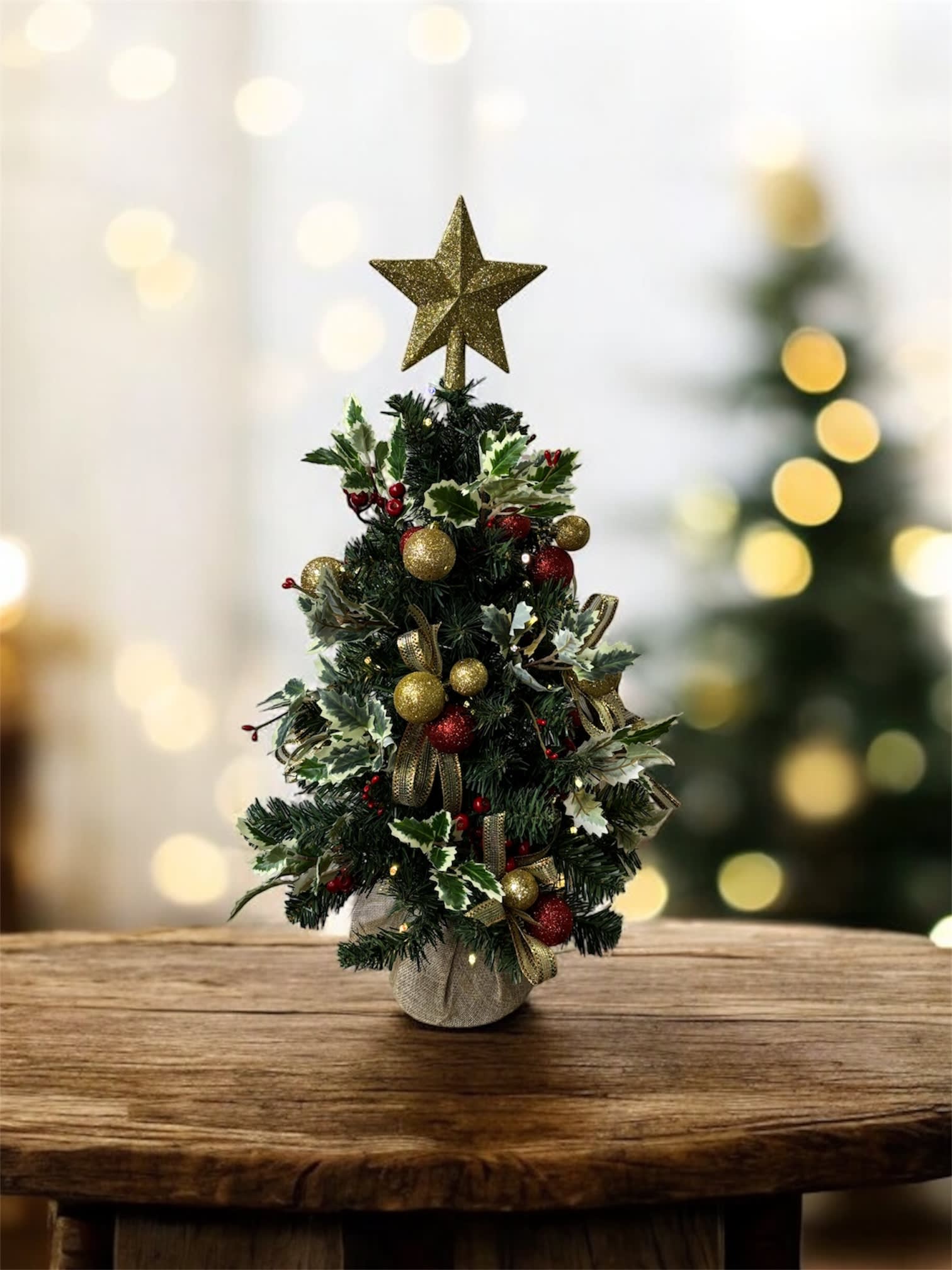 MINI LIT CHRISTMAS TREE