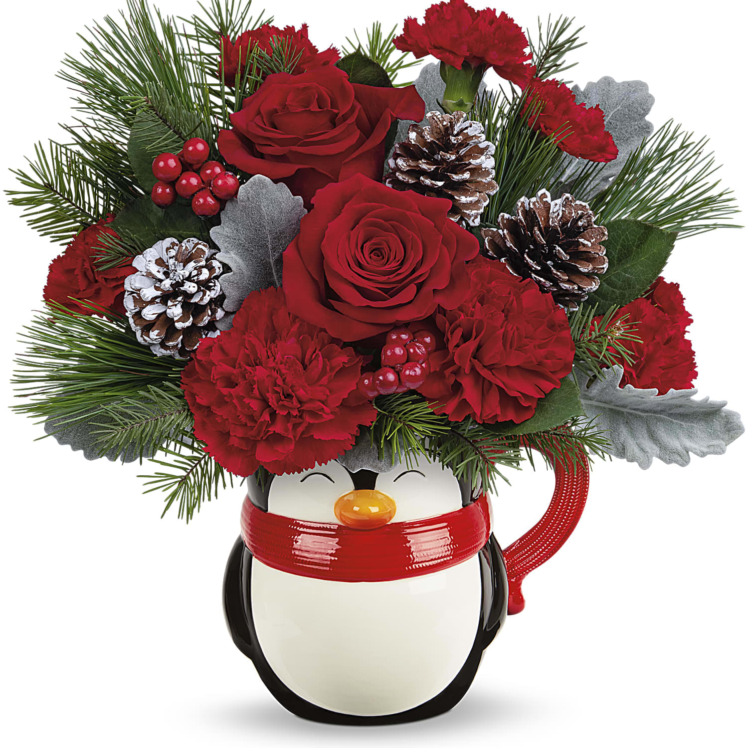 Send A Hug North Pole Penguin Flower Bouquet