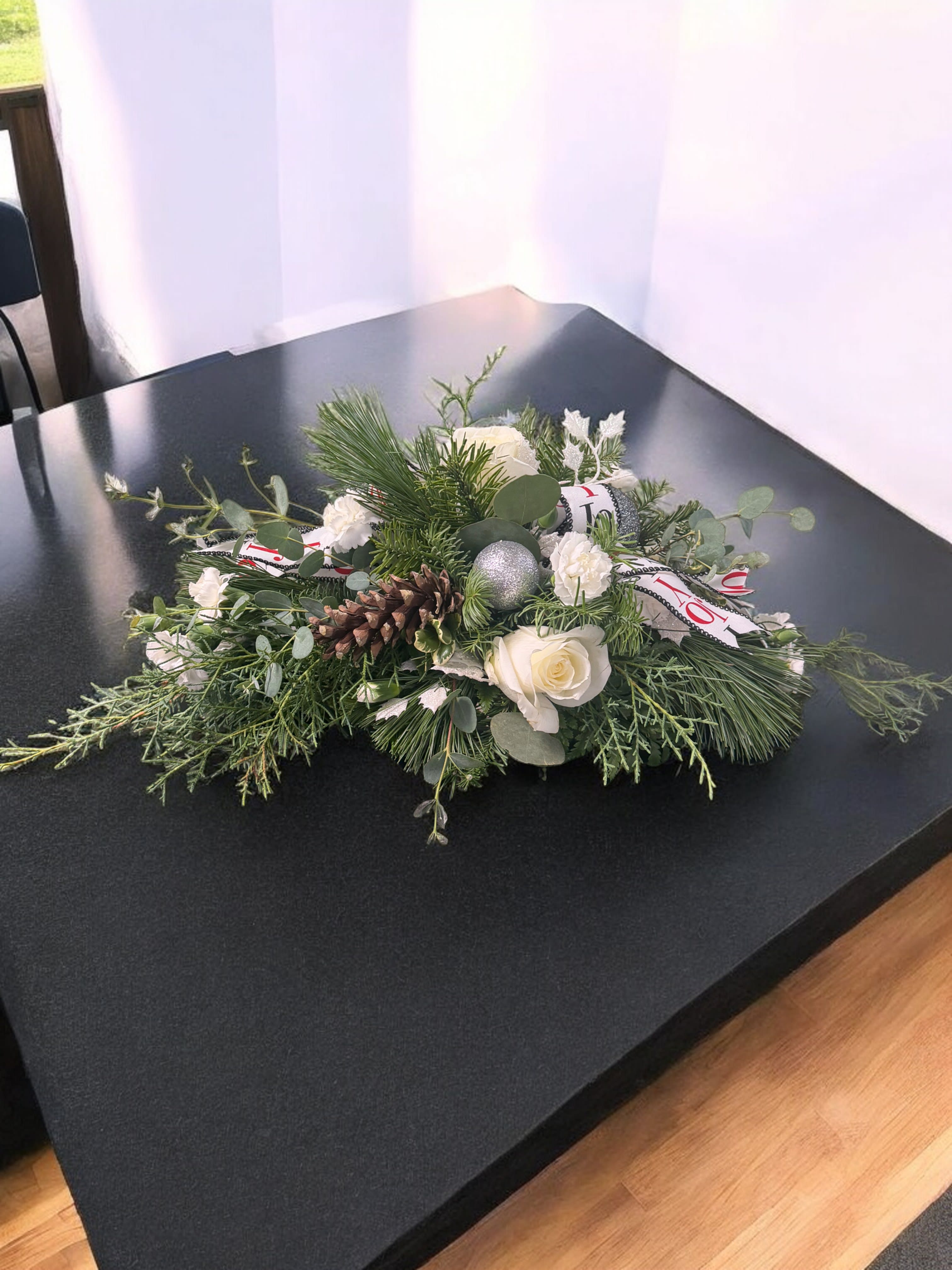 Winter Joy Holiday Centerpiece Flower Bouquet