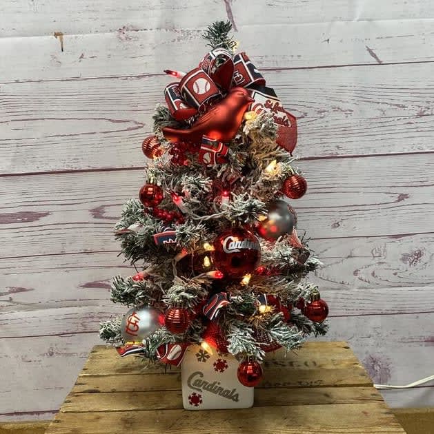 St. Louis Cardinals Silk (Artificial) Christmas Trees