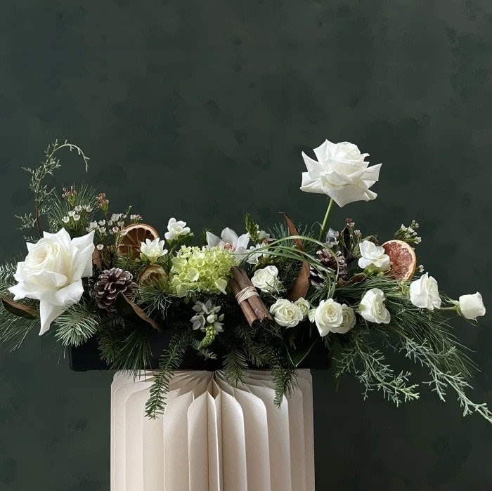 Citrus & Cinnamon Long + Low Centrepiece