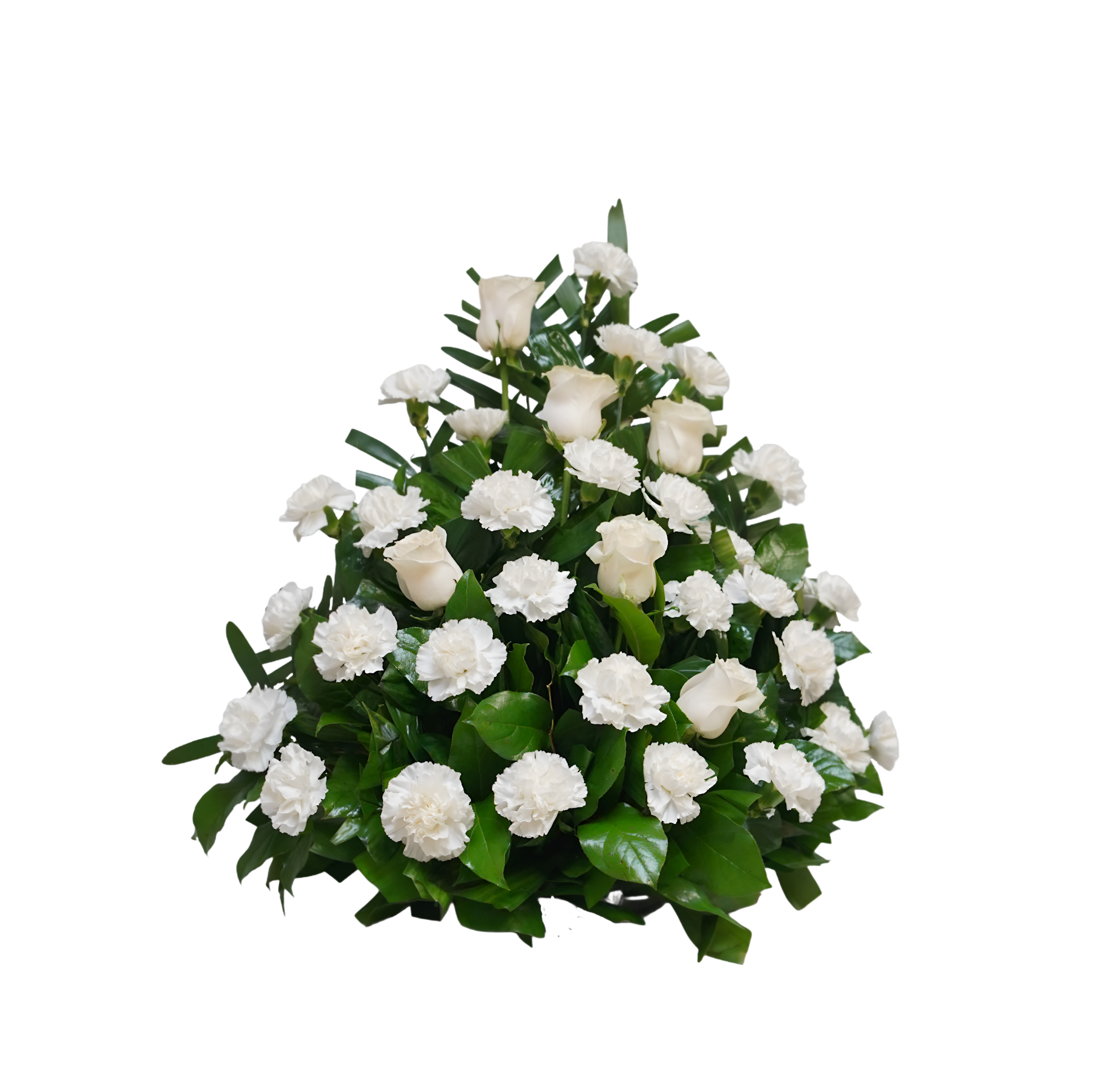 AF-24 Arreglo funeral de rosas y claveles