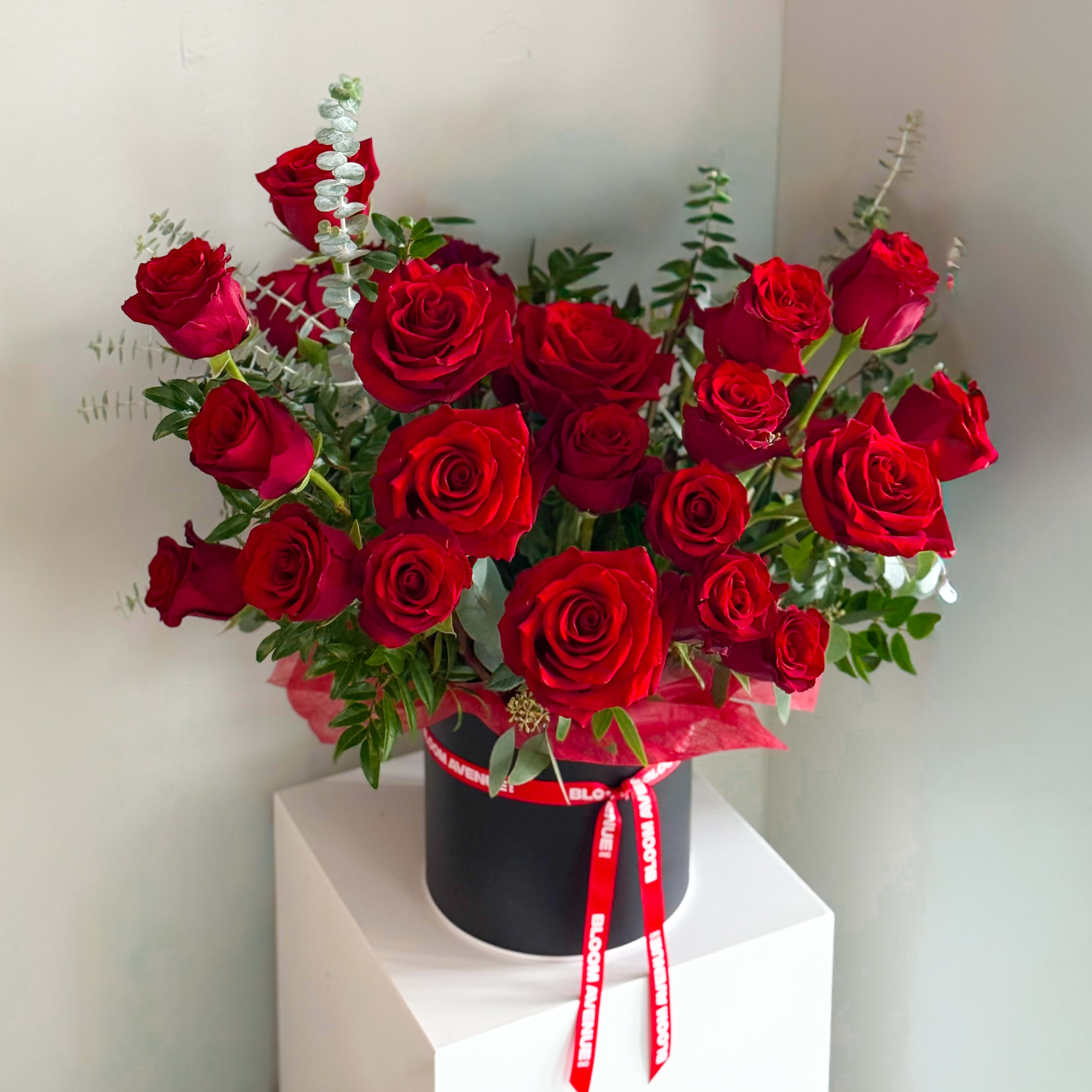 TWO DOZEN ROSES IN A BOX