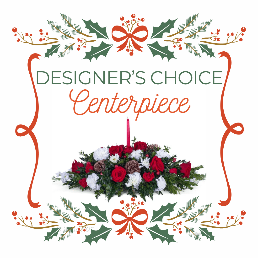 DESIGNER'S CHOICE XMAS OBLONG CENTERPIECE