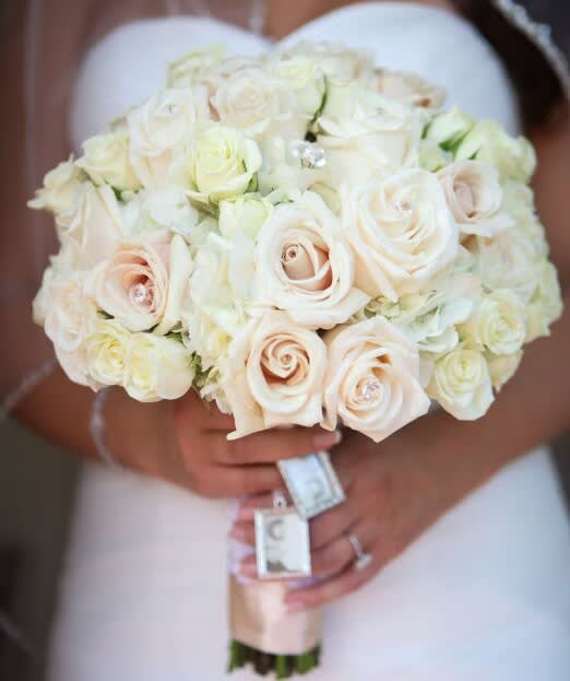 Bridal bouquet by Tropical Arrangements, Randallstown MD