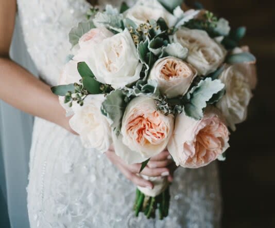 Bridal bouquet by Tropical Arrangements, Randallstown MD