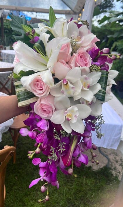Bridal bouquet by Tropical Arrangements, Randallstown MD