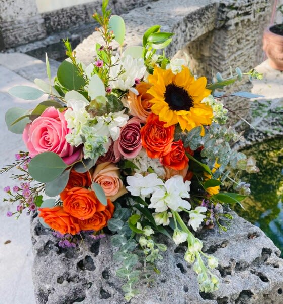 Bridal bouquet by Tropical Arrangements, Randallstown MD