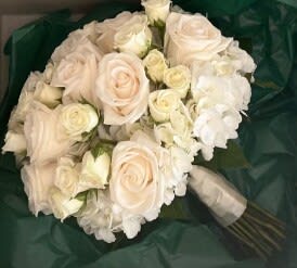 Bridal bouquet by Tropical Arrangements, Randallstown MD