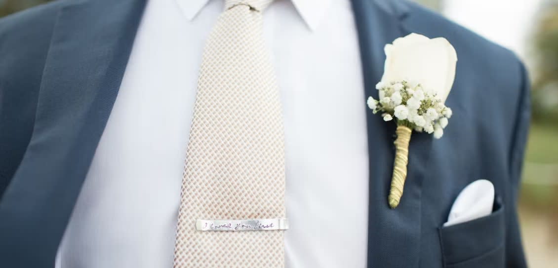 Wedding boutonniere or corsage by Tropical Arrangements, Randallstown MD
