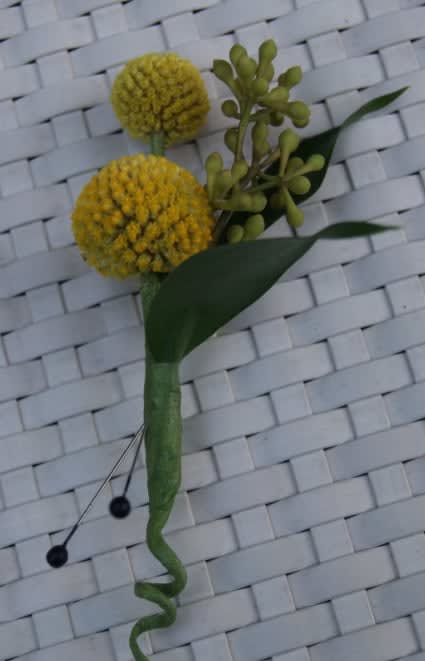 Wedding boutonniere or corsage by Tropical Arrangements, Randallstown MD