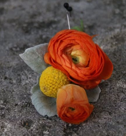 Wedding boutonniere or corsage by Tropical Arrangements, Randallstown MD