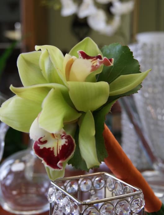 Wedding boutonniere or corsage by Tropical Arrangements, Randallstown MD