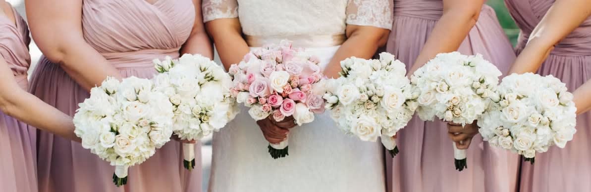 Bridesmaid bouquet by Tropical Arrangements, Randallstown MD