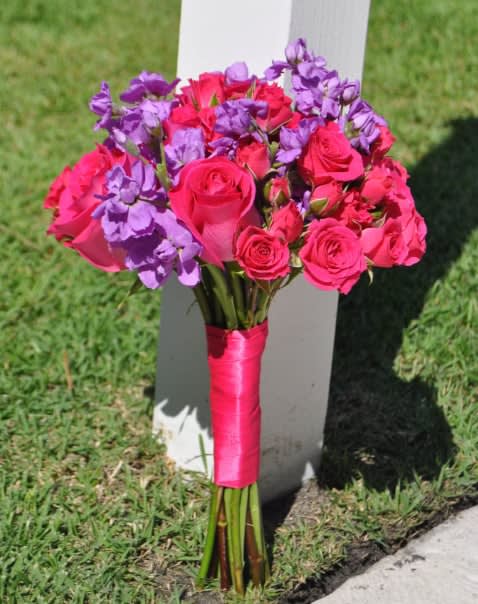 Bridesmaid bouquet by Tropical Arrangements, Randallstown MD