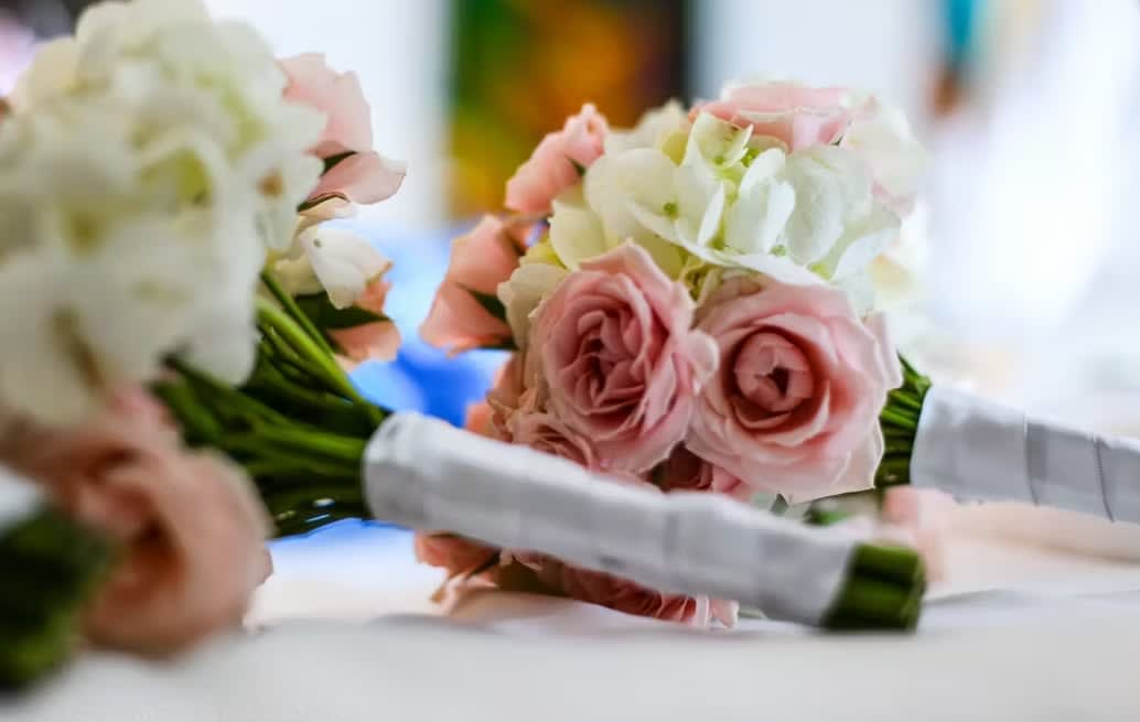 Bridesmaid bouquet by Tropical Arrangements, Randallstown MD