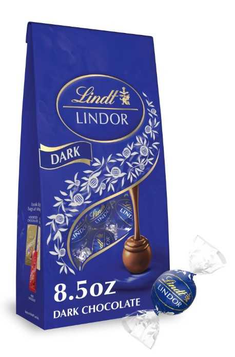 Lindt Lindor Dark Chocolate Candy Truffles Flower Bouquet