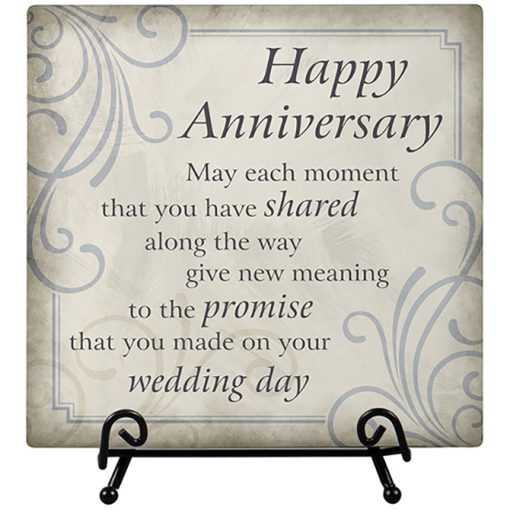 Anniversary Easel Plaque