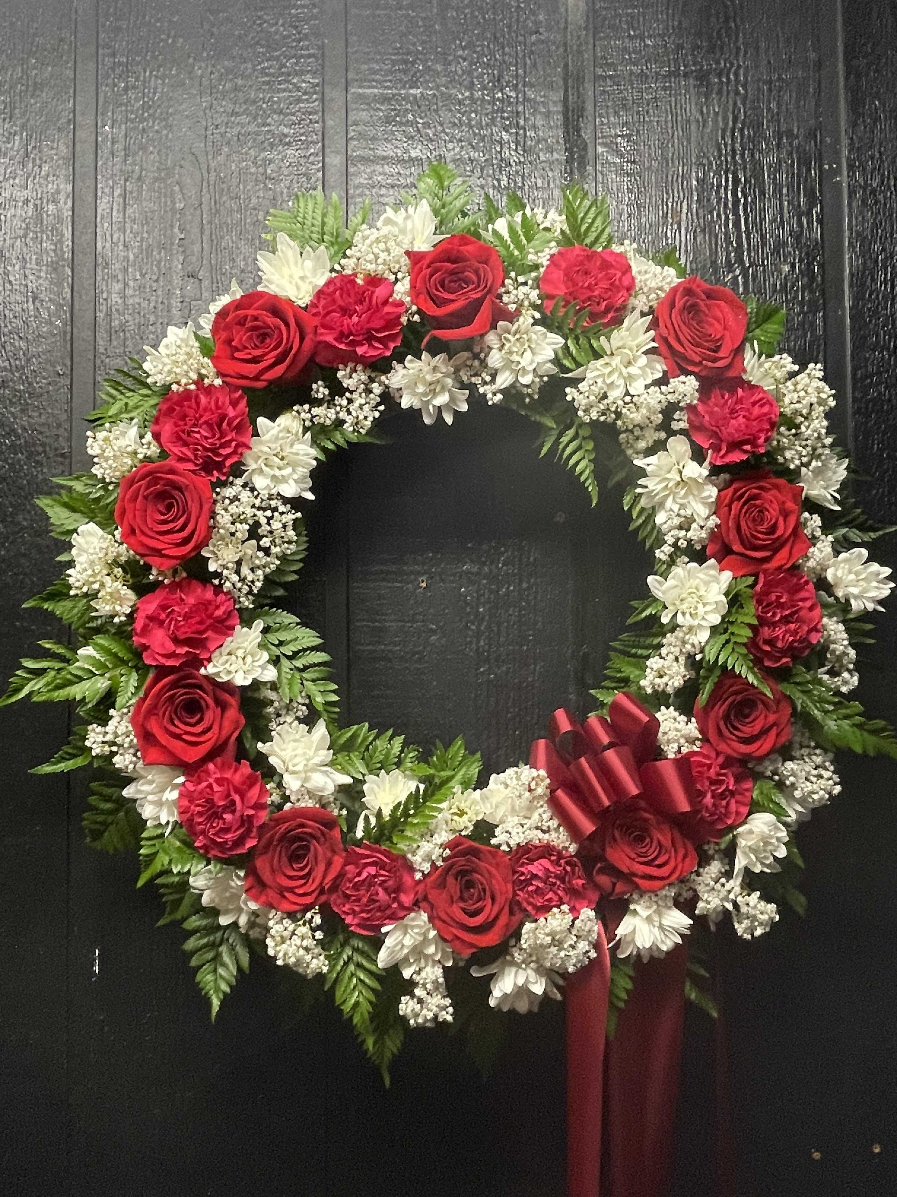 18" Wreath Flower Bouquet
