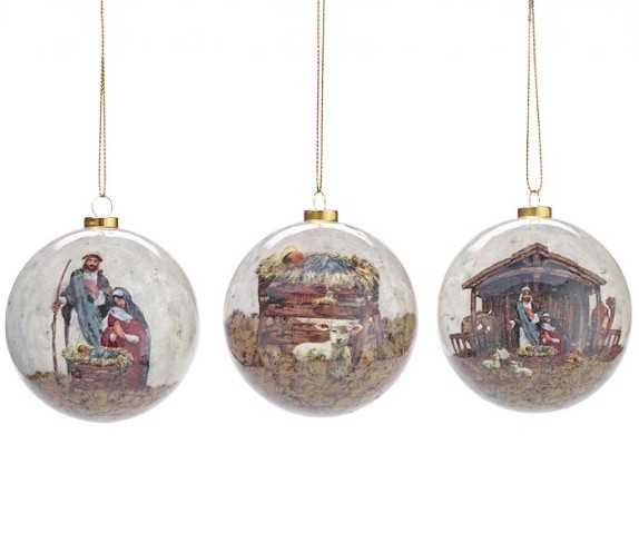 3" PAPER MACHE ORNAMENT