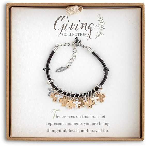 Cross Giving Bracelet Flower Bouquet