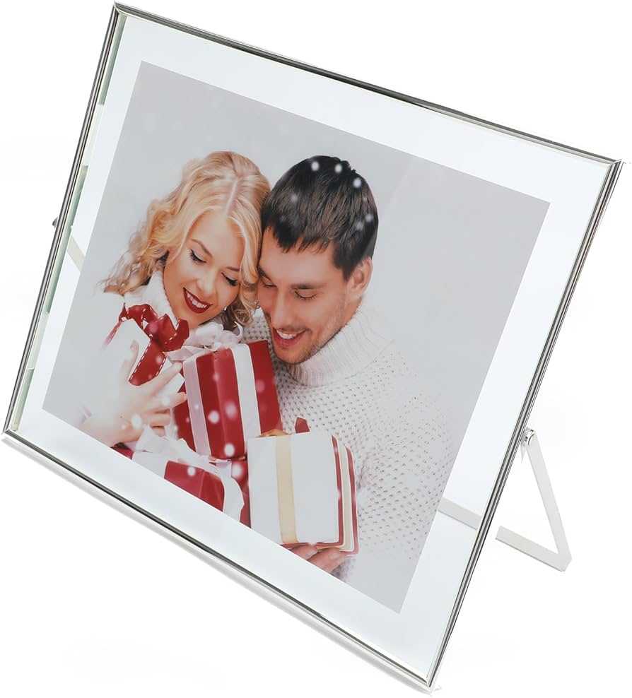 6x8 Glass Photo Frame Flower Bouquet