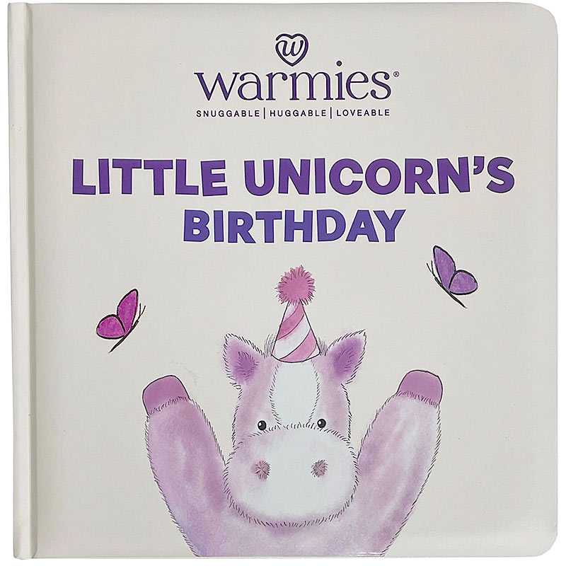 Warmie Book - Little Unicorn`s Birthday Flower Bouquet