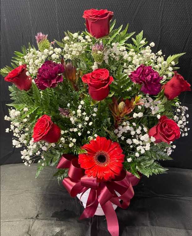 Acrylic Sympathy Vase Flower Bouquet