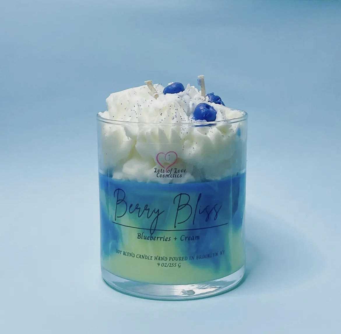 Berry Bliss Candle Flower Bouquet