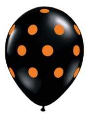 Black Polkadot Latex