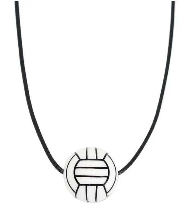 Black Volleyball Necklace Flower Bouquet