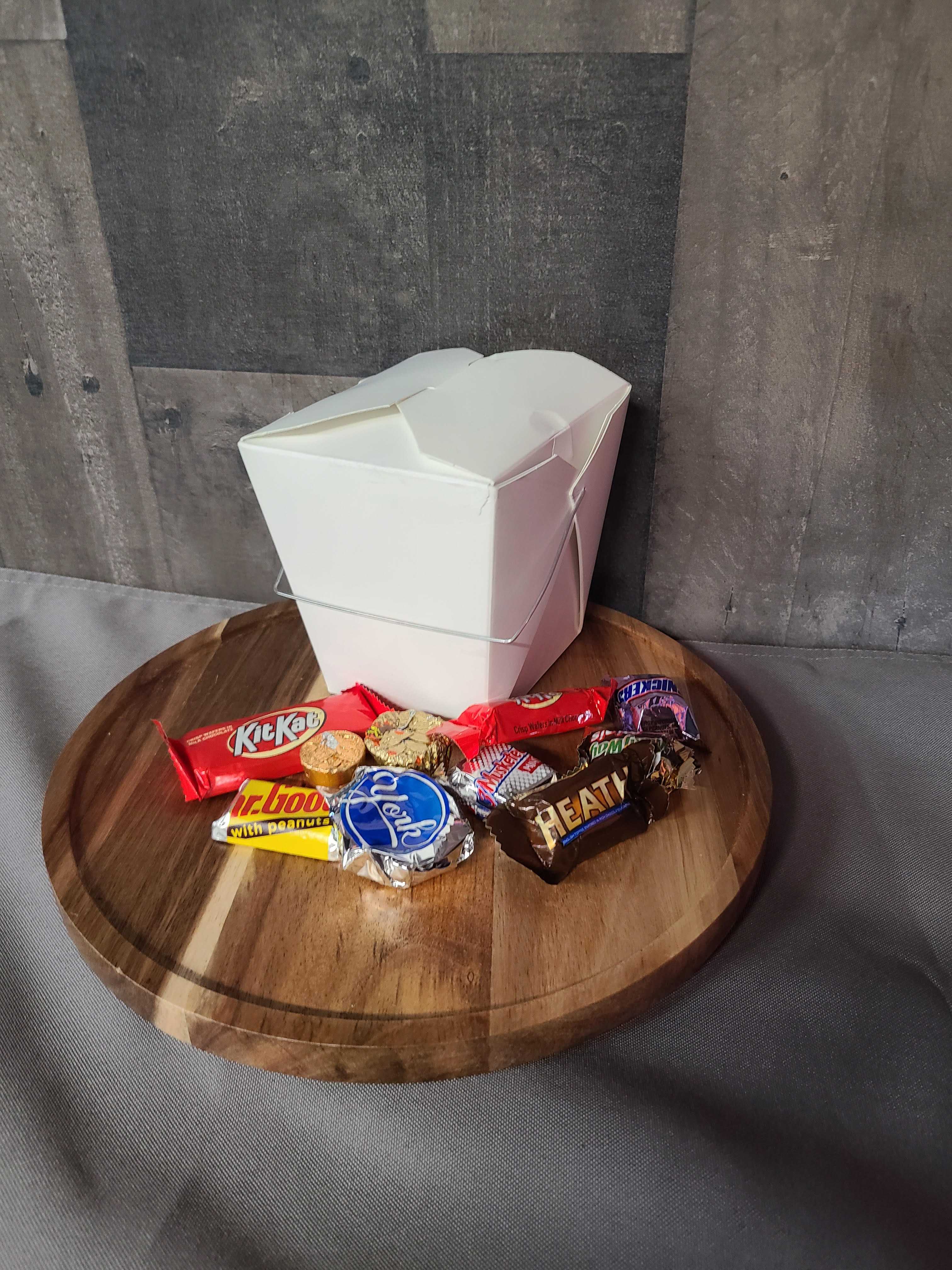 Box of Choc. Candy Flower Bouquet