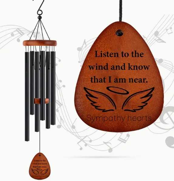 Sympathy hearts Wind Chime