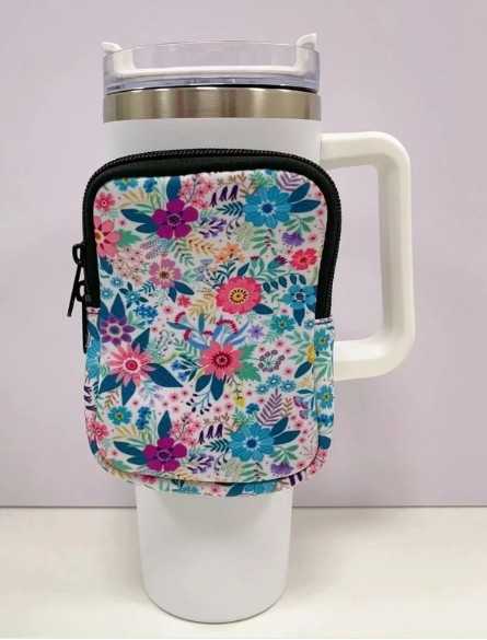 Floral Tumbler Bag Flower Bouquet