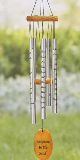 Foot Prints In The Sand Wind Chimes