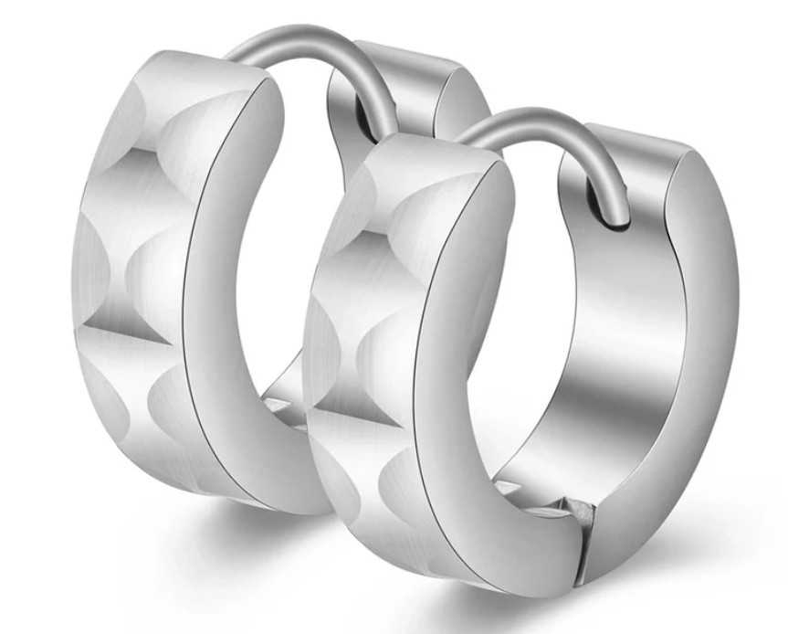 Geometric Stainless Steel Earrings Flower Bouquet