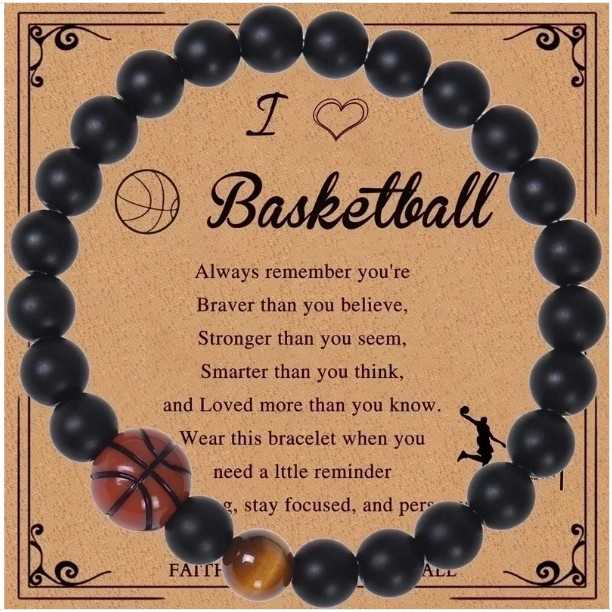 I love Basketball Orange bracelet Flower Bouquet