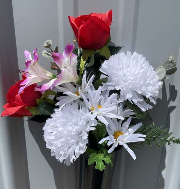 Small Memorial Vase Flower Bouquet