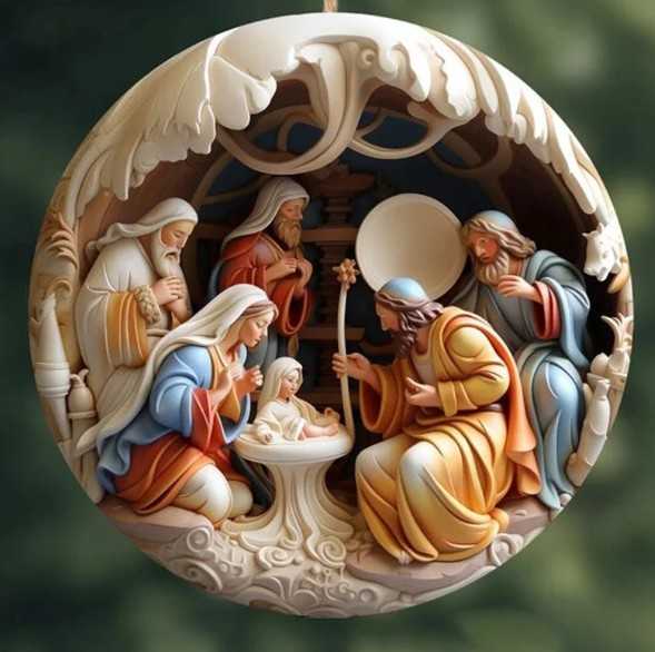 Nativity Christmas Ornament one